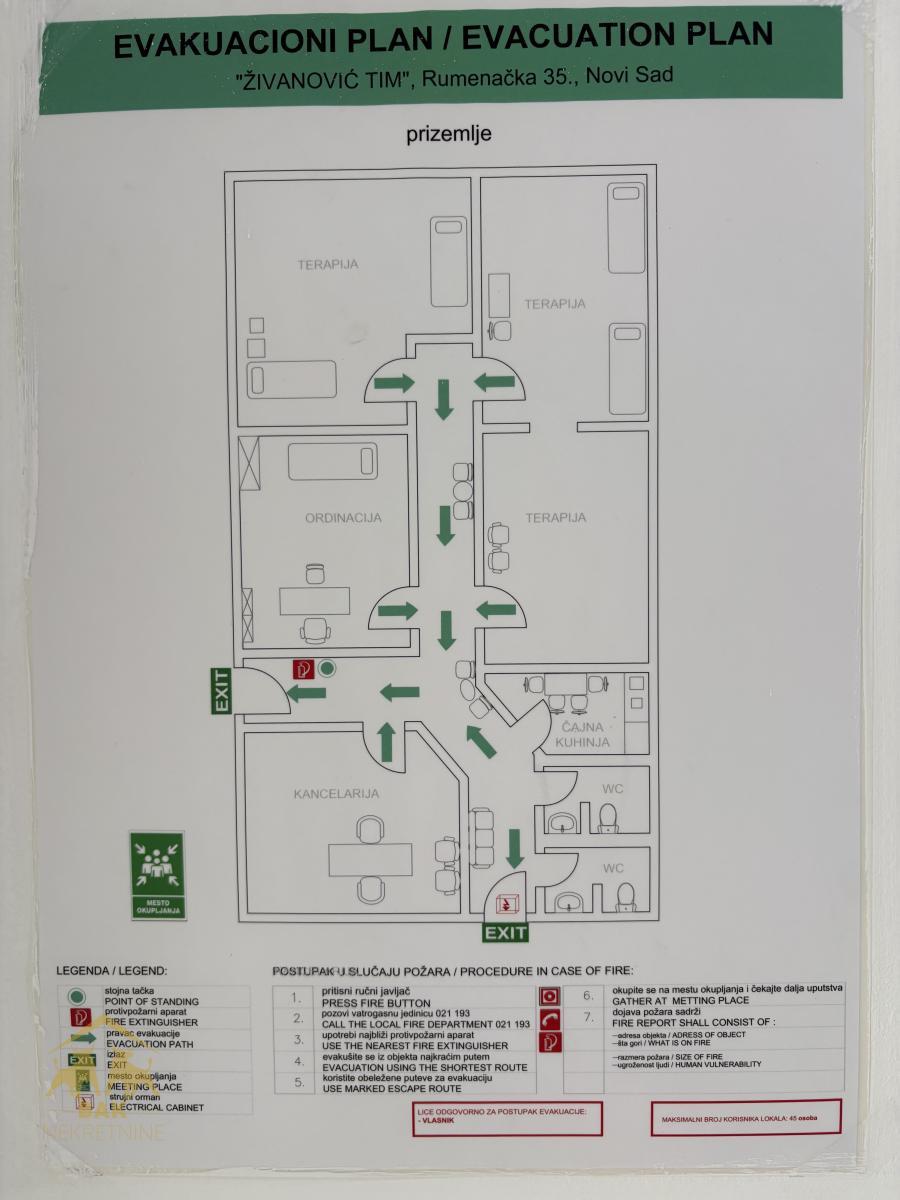 Izuzetan poslovni prostor blizina  Sajma 127 m², Nova Detelinara