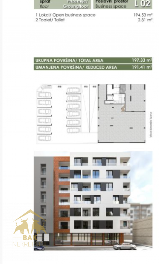 Nov lokal u blizini Bulevara Oslobođenja sa PDV-om