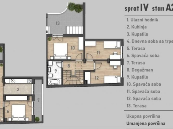 Prelep petosoban stan u izgradnji na Rotkvariji