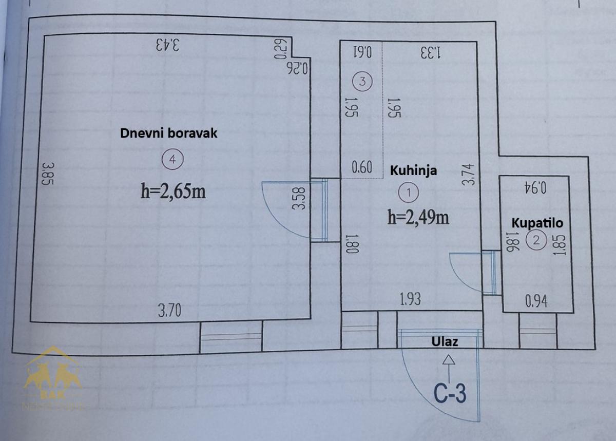 Jednosoban stan na Adamovićevom naselju